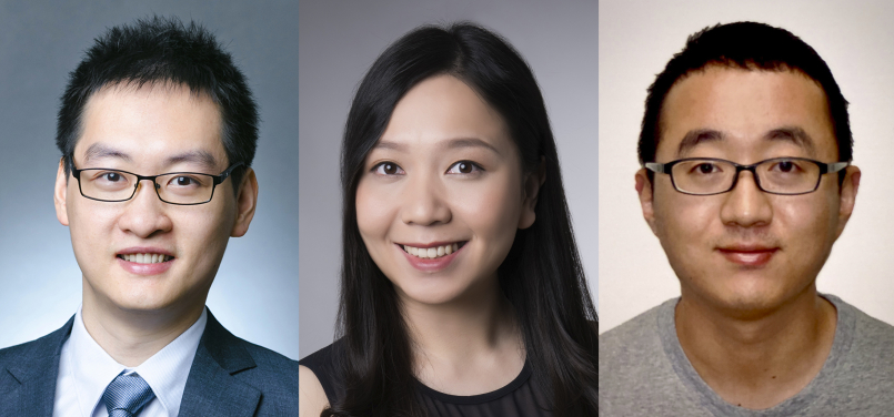 Three HKU Innovators Under 35: (from left) Dr Ping Luo, Dr Ziyan Guo and Dr Hao Guo (photo credit: MIT Technology Review)